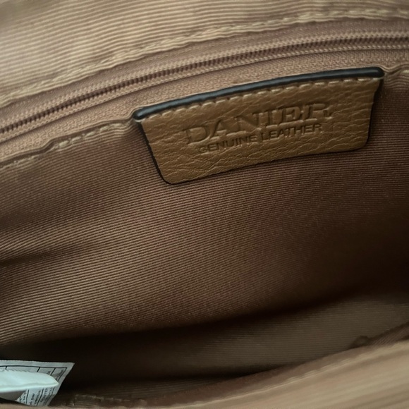 DANIER Brown Leather “Mulberry look” Crossbody Bag - Picture 12 of 14